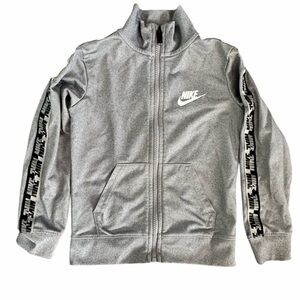 Nike Boy’s Light Gray Track Jacket - Size Youth Small - Pre-Loved